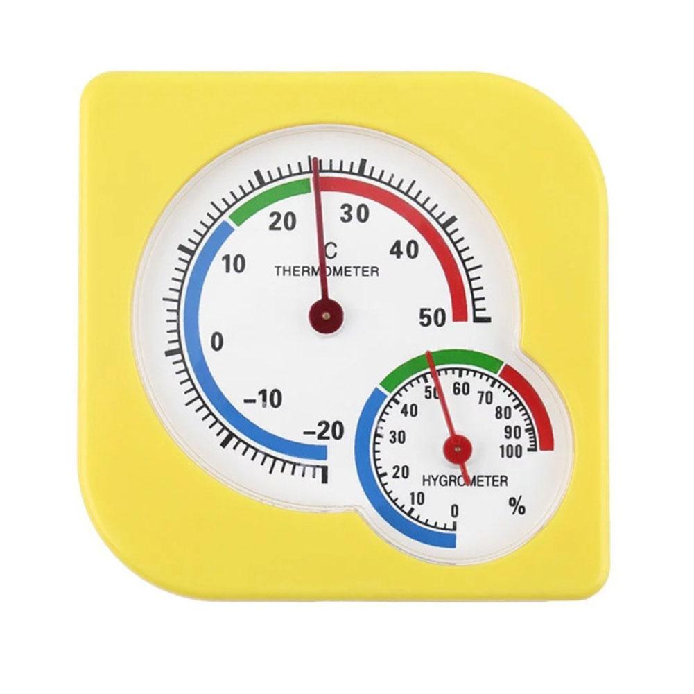 Humidity Thermometer 7.2*7.2cm Analogue Humidity Garden Indoor Outdoor Plastic Thermal Thermo-Hygrometer Practical