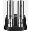 Rechargeable Electric Salt and Pepper Grinder - Lebenlang - Stainless Steel - LED - USB-C - 2 Pieces
