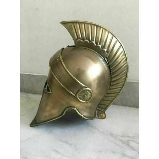 Mittelalterlicher korinthischer Helm Ritter Kreuzfahrer Spartan Larp Sca Halloween