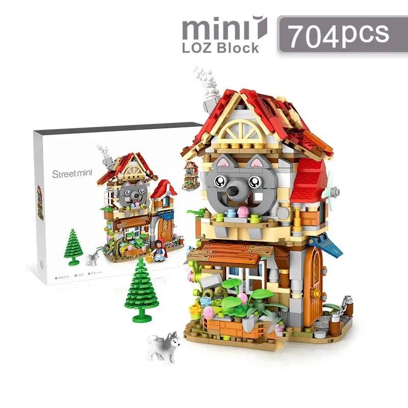 TOYLINX Street & City View Modellbausteine - Kinderbauspielzeug, Mini-Kreative Heimdekorationen