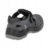 Leather Suede Toe Cap Work Sandals Gray-Black Size 46 Laht 1 Pc