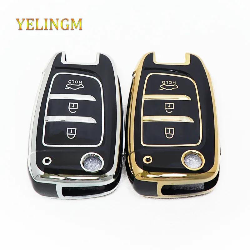 For Hyundai Sonata Santafe Verna Tucson Celesta Accent Creta Kona Elantra Solaris I30 I35 I40 Ix35 Tpu Car Remote Key Cover Case