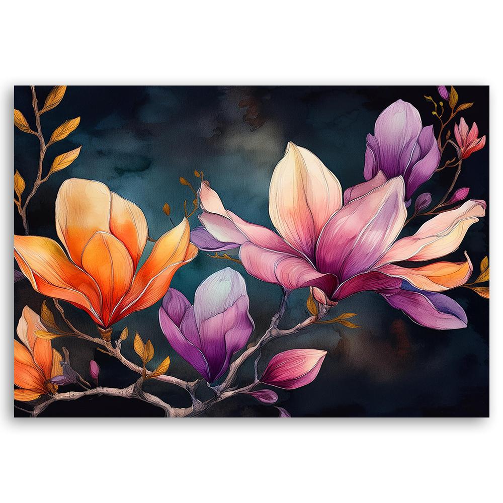 Canvas Print, Painted Magnolia Petal