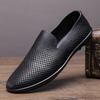 Italian Mens Shoes Outdoor Casual Luxury Brand Men Loafers Genuine Leather Moccasins Flats Men Breathable Slip On Boat Shoes