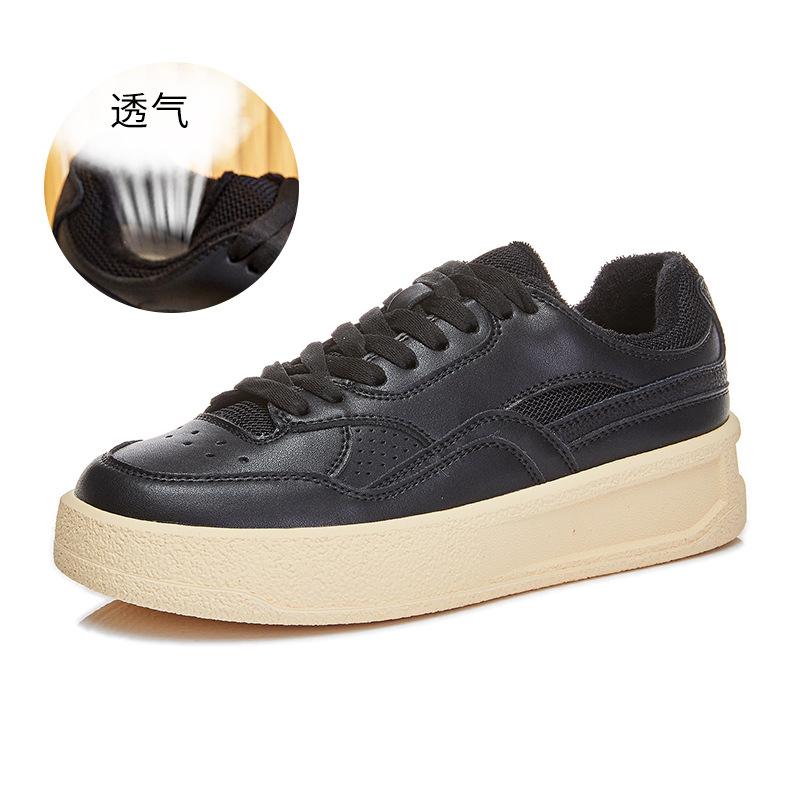 

Кожаные маленькие белые туфли женские 2025 весна новые женские кампусные парусиновые туфли спортивные и повседневные одинарные туфли женские универсальные женские туфли 40 чёрный