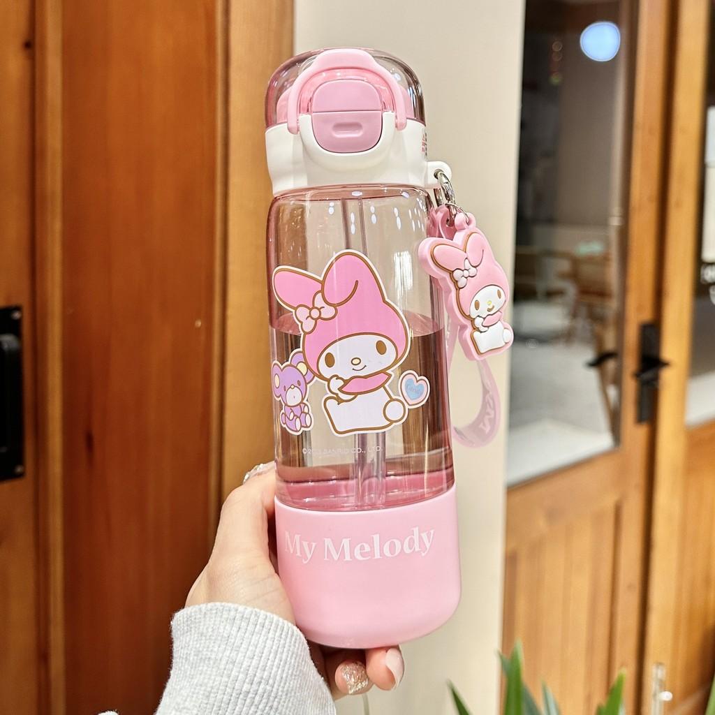 Hello Kitty Childrens Water Cup With Straw Large Capacity Eco Friendly Plastic For Kids розовый