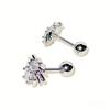 Trendy Spider Stud Earrings with Rhinestones - Punk Style, Unique Niche Design, Ins Style Cochlea Studs