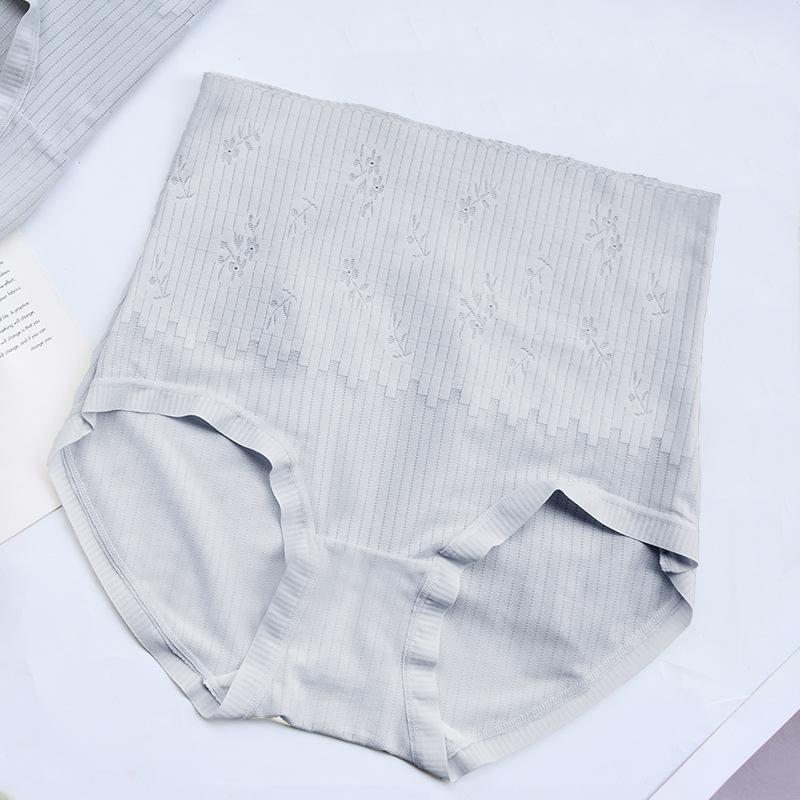 Lenjerie de corp supradimensionată pentru femei din bumbac pur Slip antibacterian din mătase fără cusături cu talie înaltă