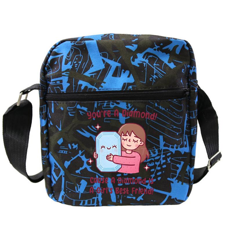 New student fashion shoulder bag personalized printing children's portable multifunctional messenger bag