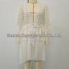 European & American Women's Sexy Hollow Deep V-Neck Knit Waist-Cinching Beach Cover-Up Dress