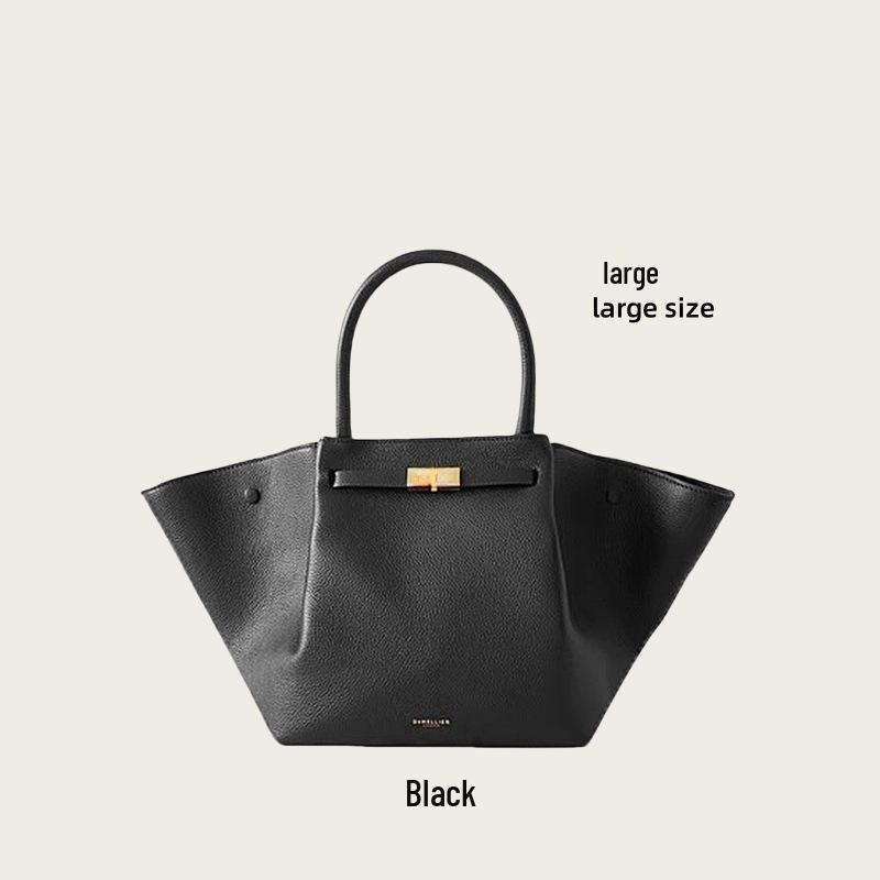 Demellier Wing Large Genuine Leather Tote Handbag