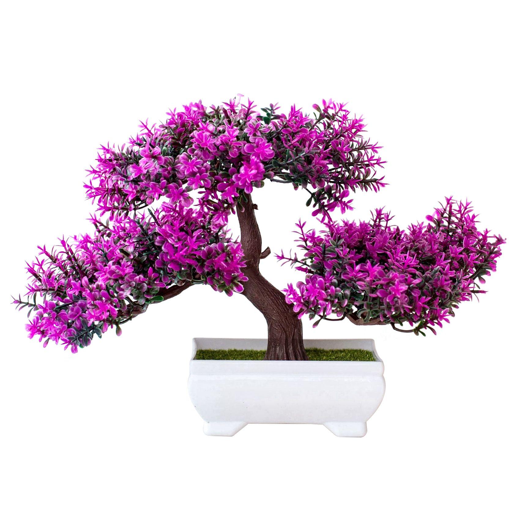 

A34R Artificial Plants Bonsai Small Tree Pot Fake Plant Flowers Potted Faux Bonsai For Home Room Table Hotel Garden Decor розы красного