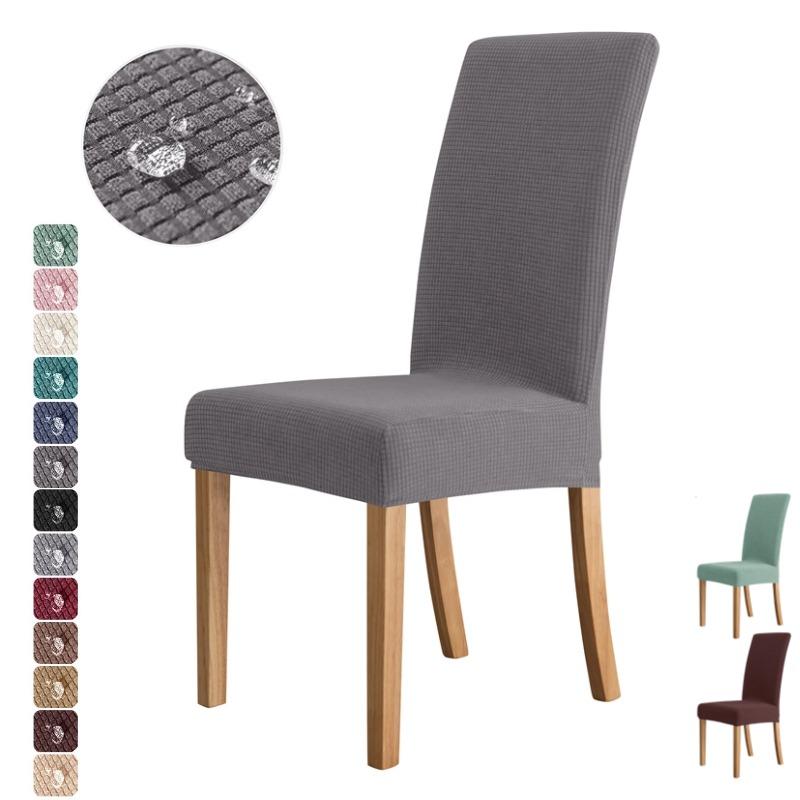 1pc Dining Chair Cover Elastic Four Season Universal Protective Cover Durable Seat Slipcover Furniture Protector for Living Room