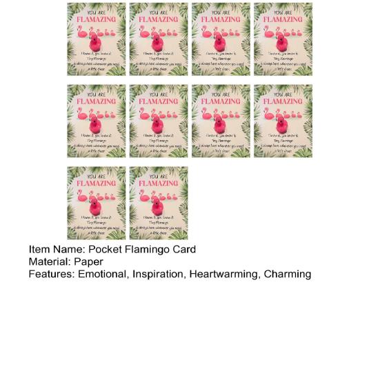 Mini Flamingo Pocket Hug Token Gift Small Resin Animal Emotional Support Gifts