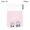 Quality Gift Packages Party Supplies Cute Bow Design Self-Adhesive Candy Bag Plastic Cookie Pocket
