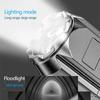 Tragbare LED-Taschenlampe ABS Starke Lichtfokussierung Taschenlampe USB-wiederaufladbar Outdoor Haus Starke Lichtstrahler Wasserdicht