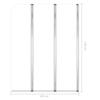 VidaXL Bath Enclosure 2 Pcs 104x130 Cm Tempered Glass Transparent