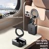 Travel Phone Holder with Double-sided Magnetic Attraction, Retractable Clip, Foldable, Rotatable, Portable, Suitable for Car, Ai