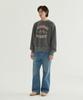 COVERNAT Flag Graphic Pigment Sweatshirt Charcoal