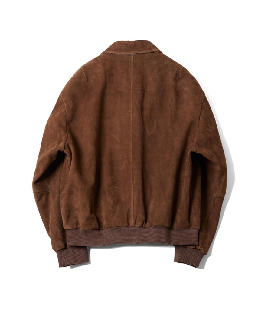 Horlisun Irish Suede Leather Jacket Cognac