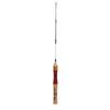 Ice Fishing Rod Wooden Grip Solid Structure Lightweight Portable Mini Fishing Pole for Freshwater Sea Surf Fishing