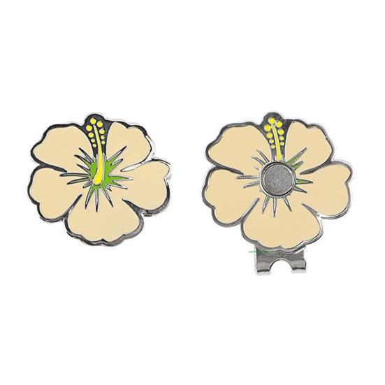 Magnetický značkovač golfových míčků se sponou na klobouk Nerezavějící kov odolný proti korozi Příslušenství k značkovačům golfových míčků ve tvaru květiny