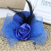 Vintage Bridal Hair Clip with Yarn Decor Top Hat Shape Stage Performances Hairpin Vintage Hair Clip for Taking Photo