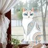 Bohemian Pattern Cat Static Cling Window Sticker for Bedroom Living Room Balcony Glass Home Decor
