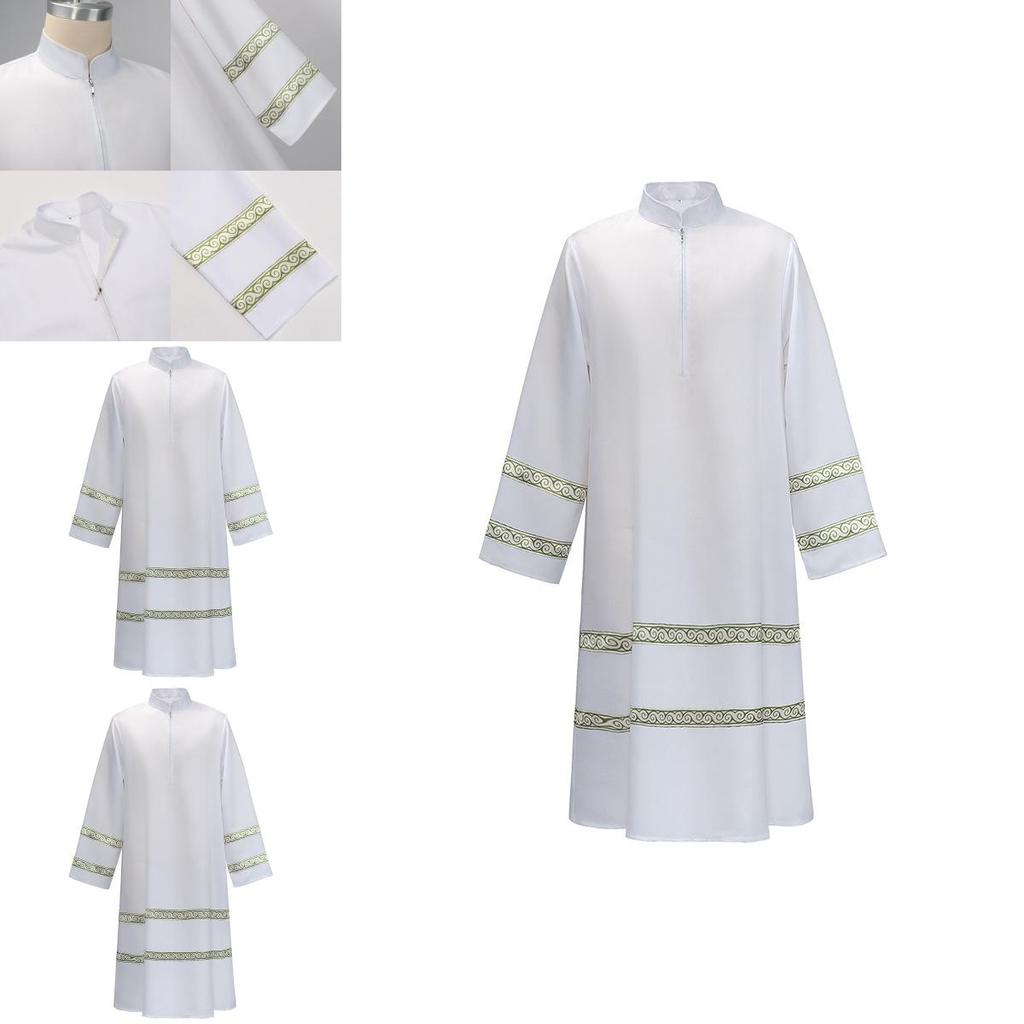 Halloweenmiddle Eastern Male Costume Long Sleeve Jumpsuit Polyester Fabric For Stage Performance