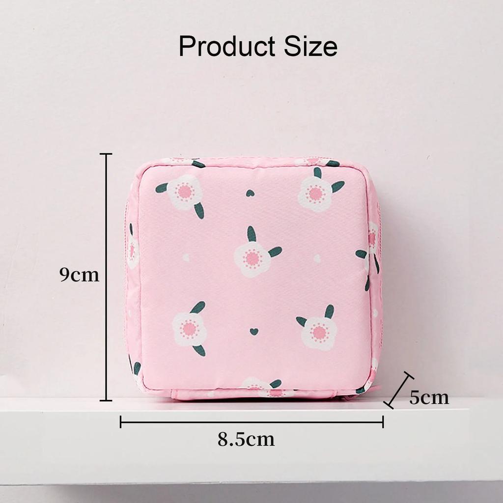 Sanitary Napkin Storage Bag Cotton Cloth Portable Sanitary Napkin Pads Storage Bags Feminine Menstruation