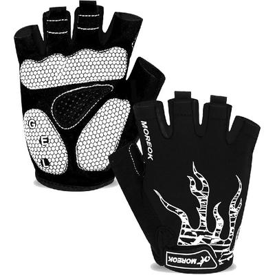 Gants de cyclisme Gants de vélo pour hommes/femmes-[Coussinet gel 5MM] Gants de vélo demi-doigts pour cyclisme/haltérophilie/gymnastique/moto/aviron/sports de plein air