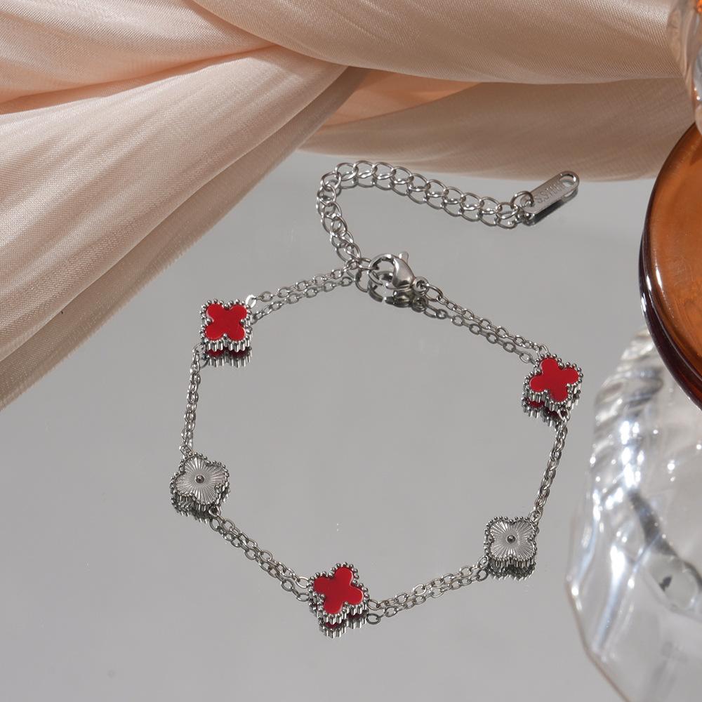 Four Leaf Clover Bracelet, Light Luxury High-end Jewelry