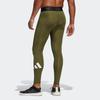 Adidas Tf 3-Bar Lt Logo Print Training Sports Knit Fitness Pants Men Bottoms Green GL8916