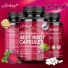 Organic Beetroot Extract Capsules, 1200mg High Concentration of Extract Per Serving, Gentle Formula, Suitable for Adults.