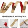 1pc 196.85inX0.39in PVC Wall Sticker Self-adhesive Flat Decorative Lines Strip Background Wall Study Ceiling Edging Wall Corner