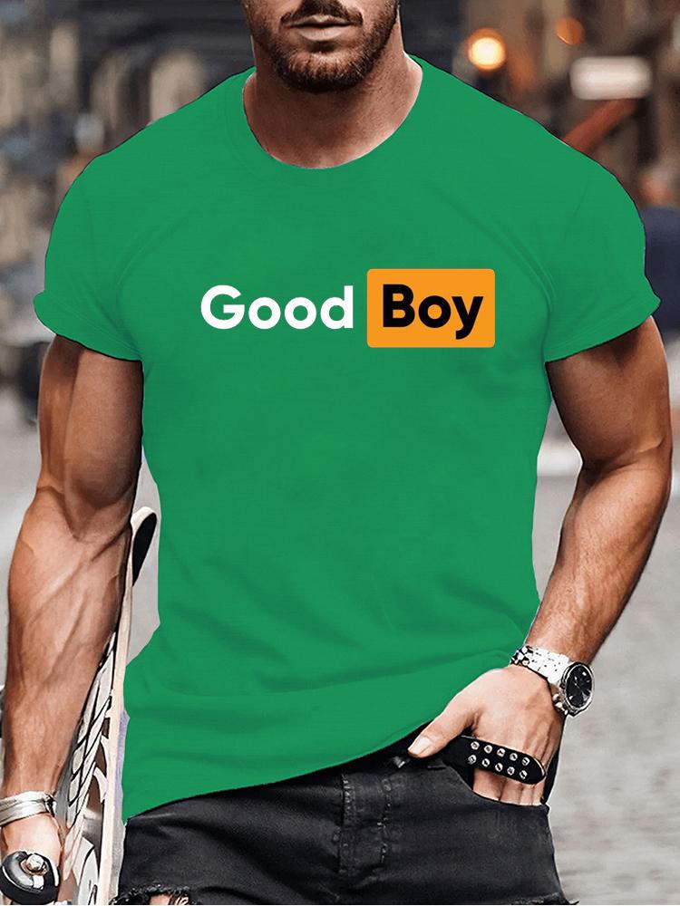 Good Boy Print T-Shirt Fashion Summer Tees for Men Women O-neck Oversize Casual Clothing Short Sleeved Men Boys Tshirts Tops