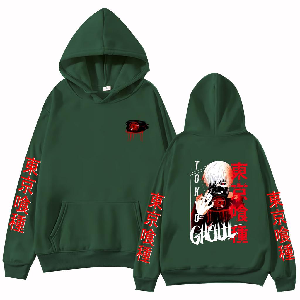 2025 Anime Tokyo Ghoul Ken Kaneki Hoodie Harajuku Pullover Tops Man Woman Sweatshirt Fans Gift