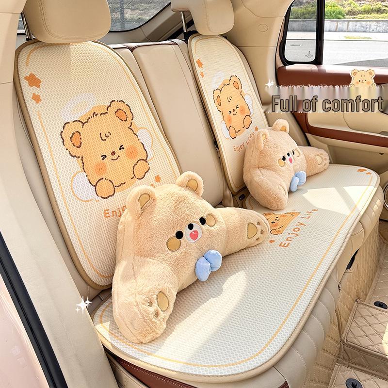 Cute Little Bear Car Seat Cushion - Universal, Comfortable, Four-Season Use