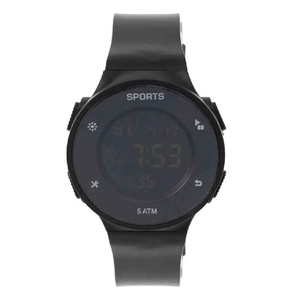 Topmall digital wristwatch black digital wristwatch men s wristwatch high school student watch