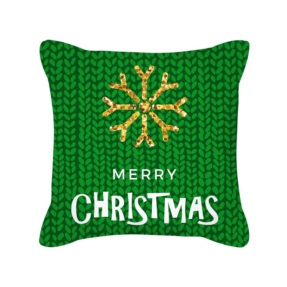 New Nordic Ins Cartoon Christmas Pillow Cover Holiday Gift Square Cushion Cover