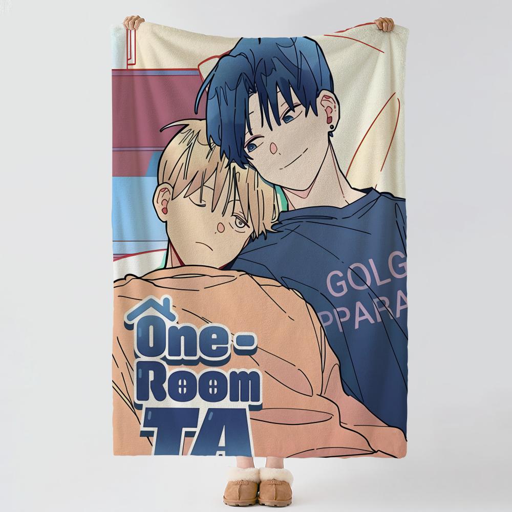 anime O-One Room TA-A Throw Thick Comfort Flannel Quilt, Multi-scene Use Indoor Outdoor Daily Nap