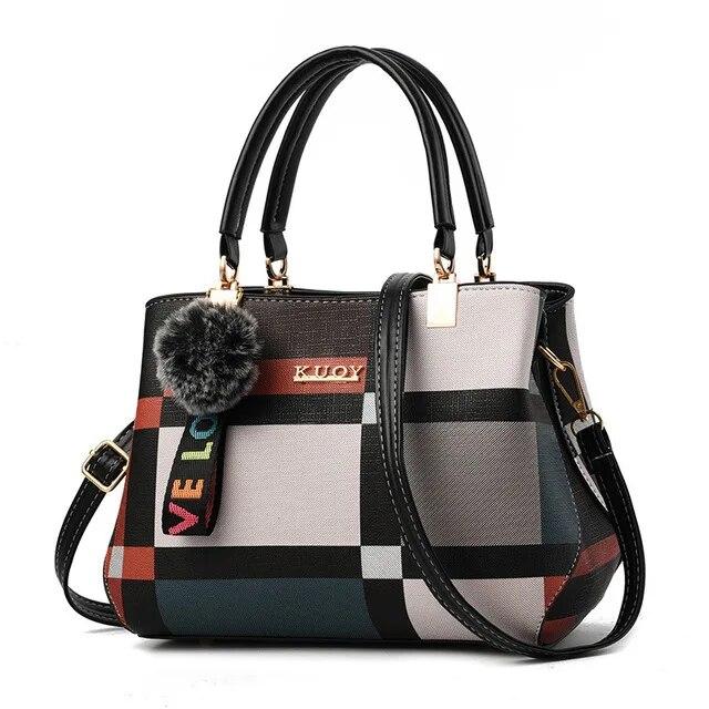 Female New Luxury Handbag Women Stitching Wild Messenger Bags Designer Brand Plaid Shoulder Bag
