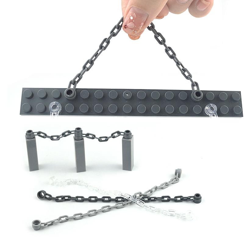 20Pcs/set Chain Bricks Military Building Block City military Scene Accessory MOC DIY Parts 30104 92338 chain Toys For Children
