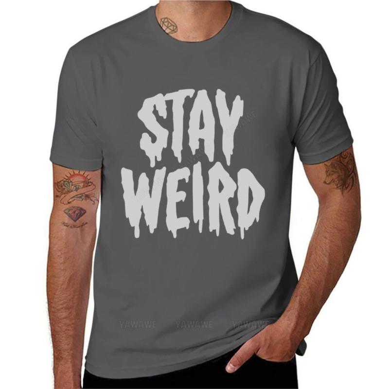 brand tshirt Unisex Stay Weird TShirt korean fashion aesthetic clothes Anime tshirt anime Unisexs t shirts cotton teeshirt