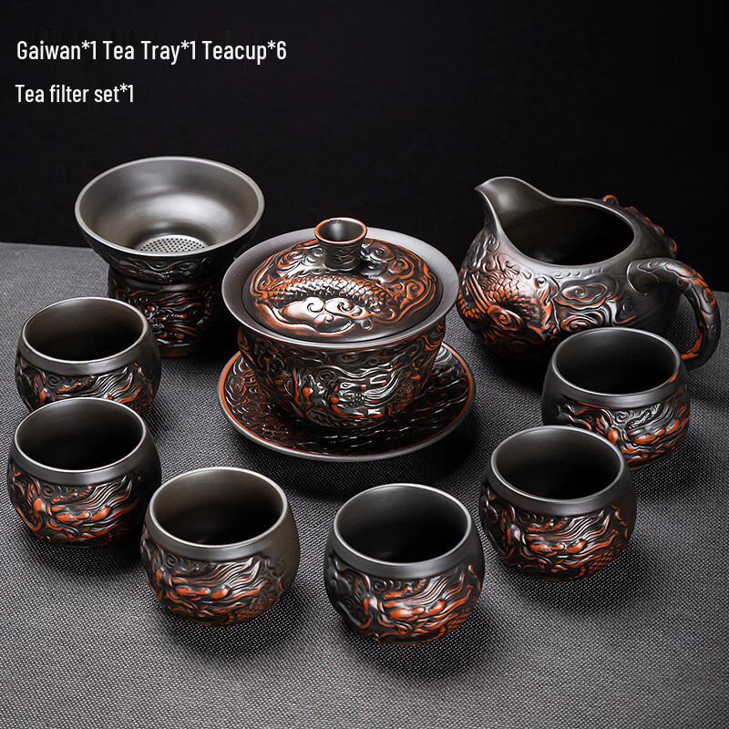 Chaxun High-End Purple Clay Kung Fu Tea Set