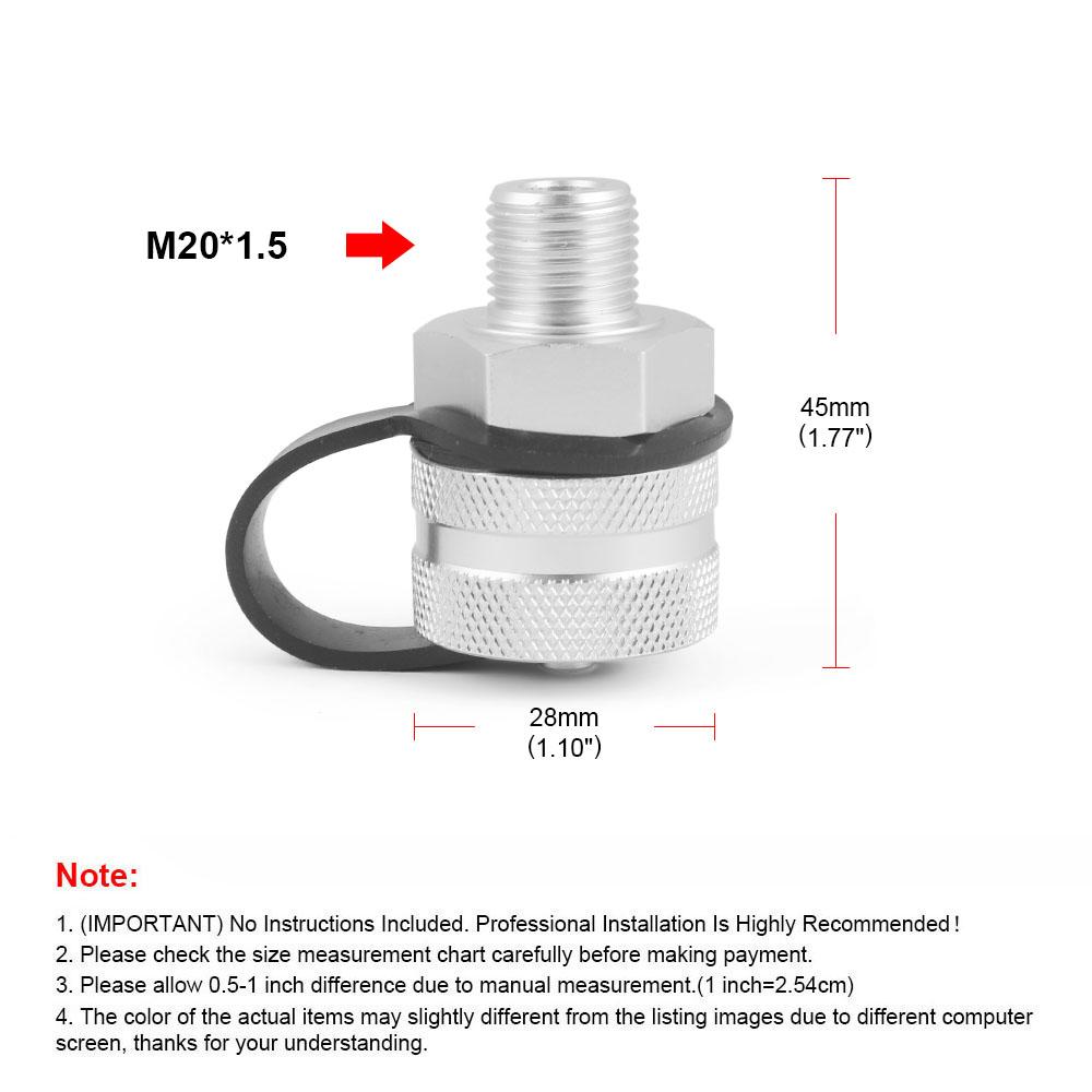 

Без магнита. Быстрозакручивающийся клапан слива масла. Герметичность. Нержавеющая сталь. Компактная конструкция. Алюминиевое крепление для сливного шланга. M20x1.5