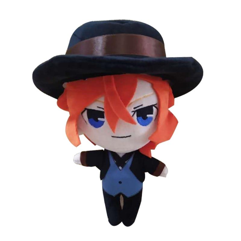 Charmante Bungo Stray Dogs Anime Figur Plüschtier Spielzeug Dazai Osamu Nakahara Chuya Ryunosuke Akutagawa Plüsch Weiche Kuscheltiere Spielzeug