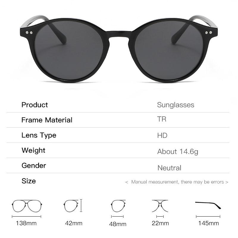 Ochelari de Soare Retro Rotunzi Polarizați Bărbați Femei Clasici Rame Leopard Ochelari de Soare Modă Negru Conducere Bărbați Femei Ochelari UV400