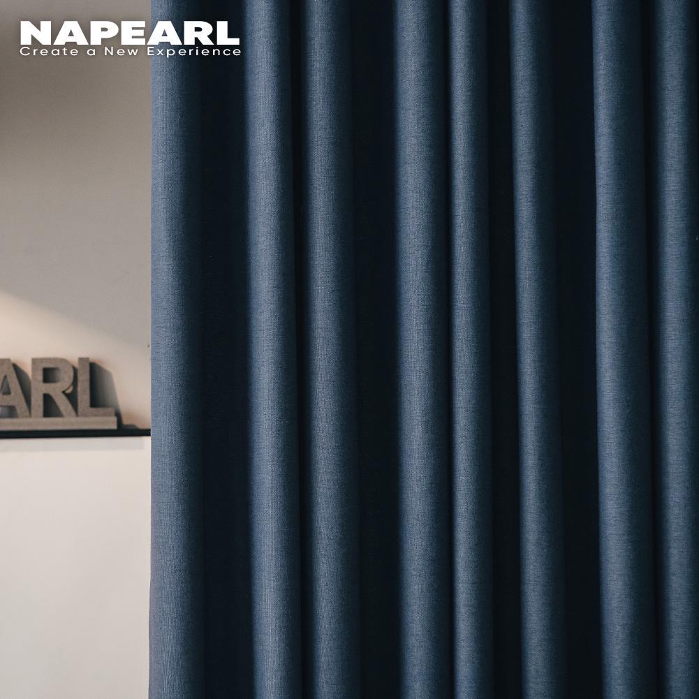 1 Stück NAPEARL Präzisions-Verdunkelungsvorhang 70% Verdunkelung Unifarbener Fensterbehang für Wohnzimmer Schlafzimmer Heimdekoration