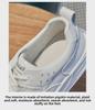 2025 Women's Flat White Leather Lace-Up Casual Sneakers: Comfortable & Simple for Spring